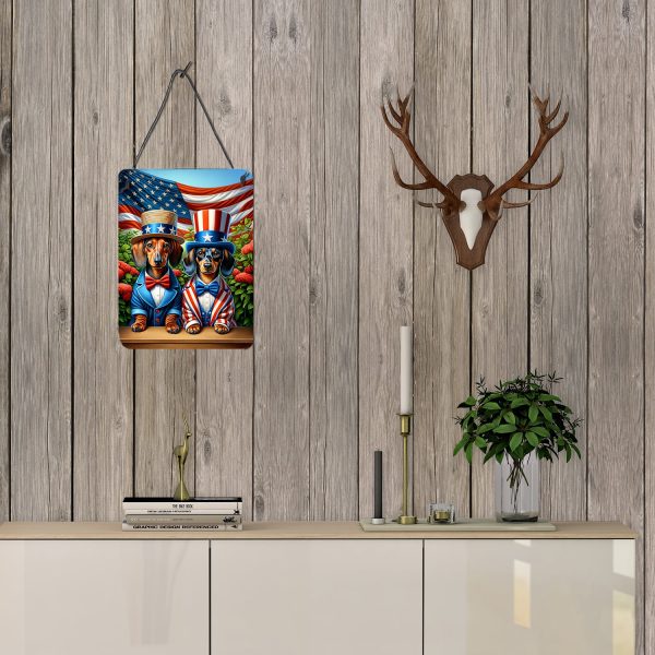 All American Dachshund Wall or Door Hanging Prints For Sale - Image 3