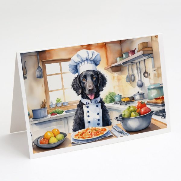 Curly-Coated Retriever The Chef Greeting Cards Pack of 8 For Discount