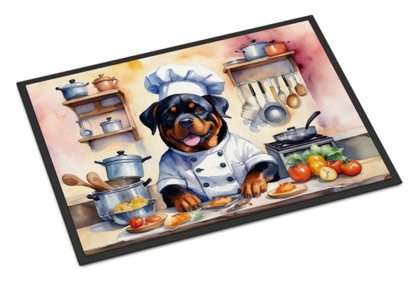 Rottweiler The Chef Doormat For Cheap