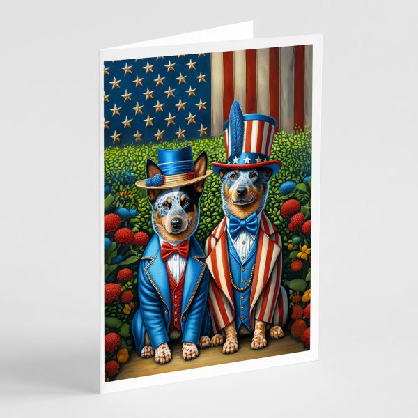 All American Australian Cattle Dog Greeting Cards Pack of 8 Online now