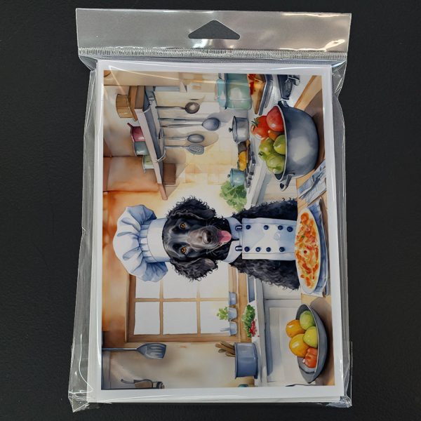 Curly-Coated Retriever The Chef Greeting Cards Pack of 8 For Discount - Image 3