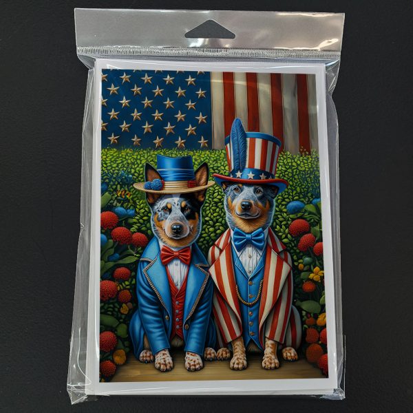 All American Australian Cattle Dog Greeting Cards Pack of 8 Online now - Image 3