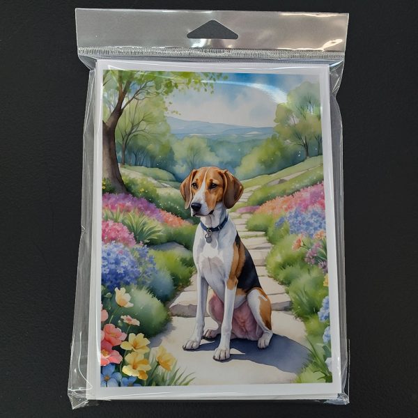 American Foxhound Spring Garden Greeting Cards Pack of 8 Sale - Image 3