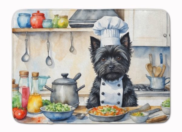 Cairn Terrier The Chef Memory Foam Kitchen Mat Online now
