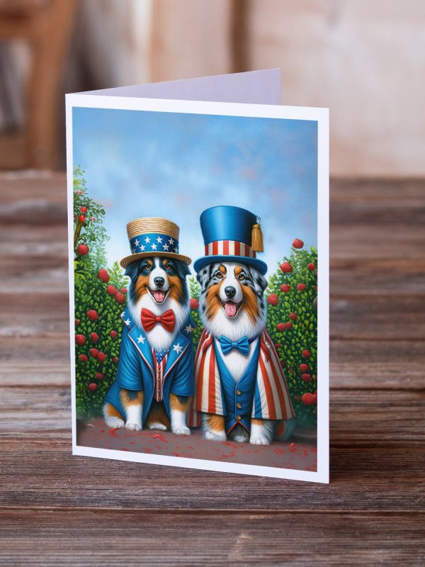 All American Australian Shepherd Greeting Cards Pack of 8 Hot on Sale - Image 2