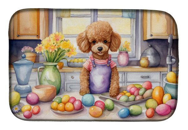 Decorating Easter Poodle Dish Drying Mat Online