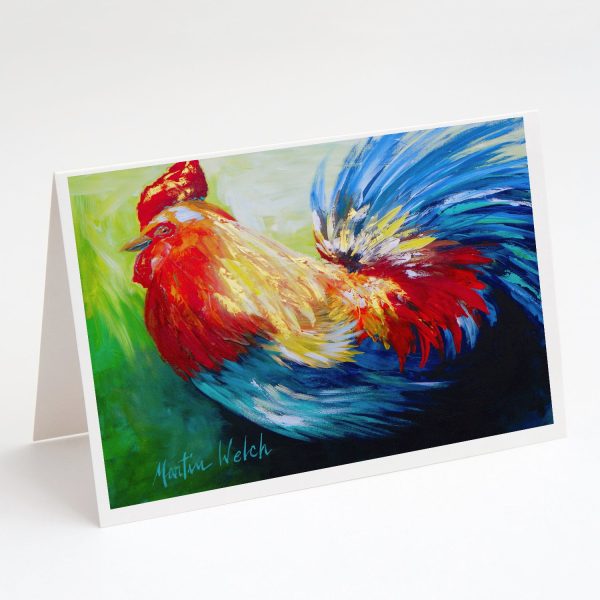 Bird - Rooster Chief Big Feathers Greeting Cards Pack of 8 Cheap