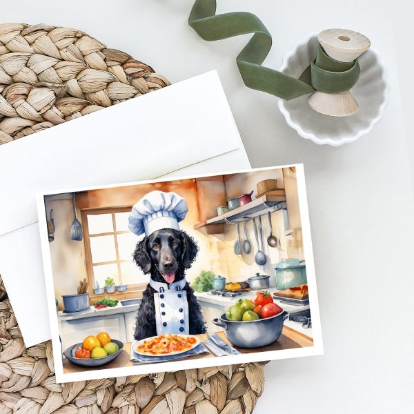 Curly-Coated Retriever The Chef Greeting Cards Pack of 8 For Discount - Image 2