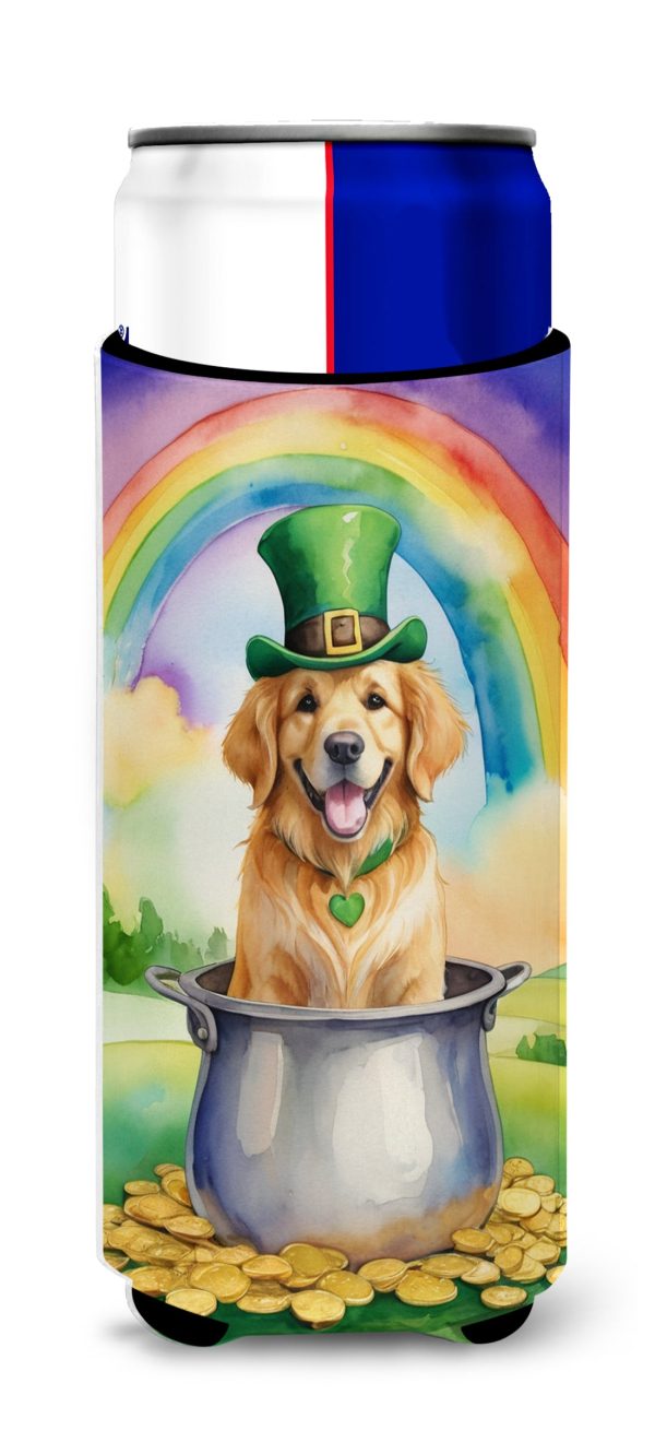 Golden Retriever St Patrick s Day Hugger for Ultra Slim Cans Online Hot Sale