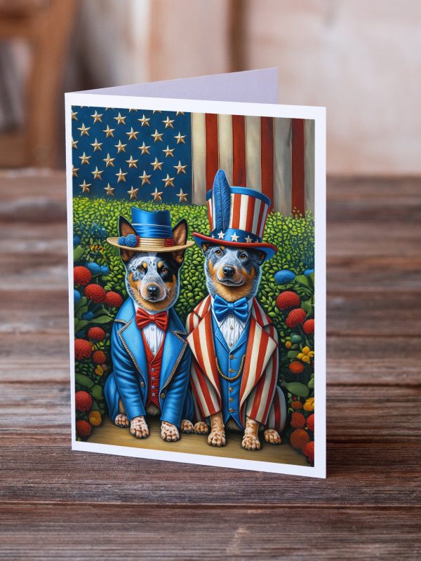 All American Australian Cattle Dog Greeting Cards Pack of 8 Online now - Image 2