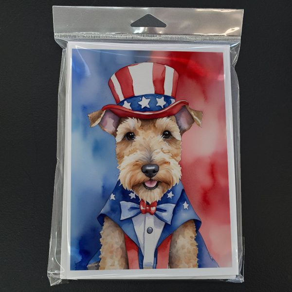Lakeland Terrier Patriotic American Greeting Cards Pack of 8 Fashion - Image 3