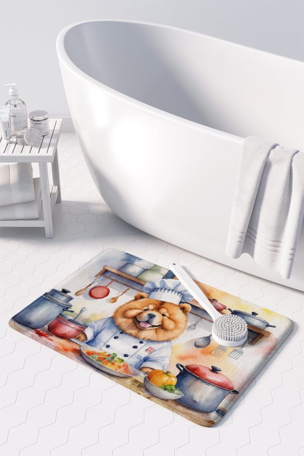 Chow Chow The Chef Memory Foam Kitchen Mat For Sale - Image 3