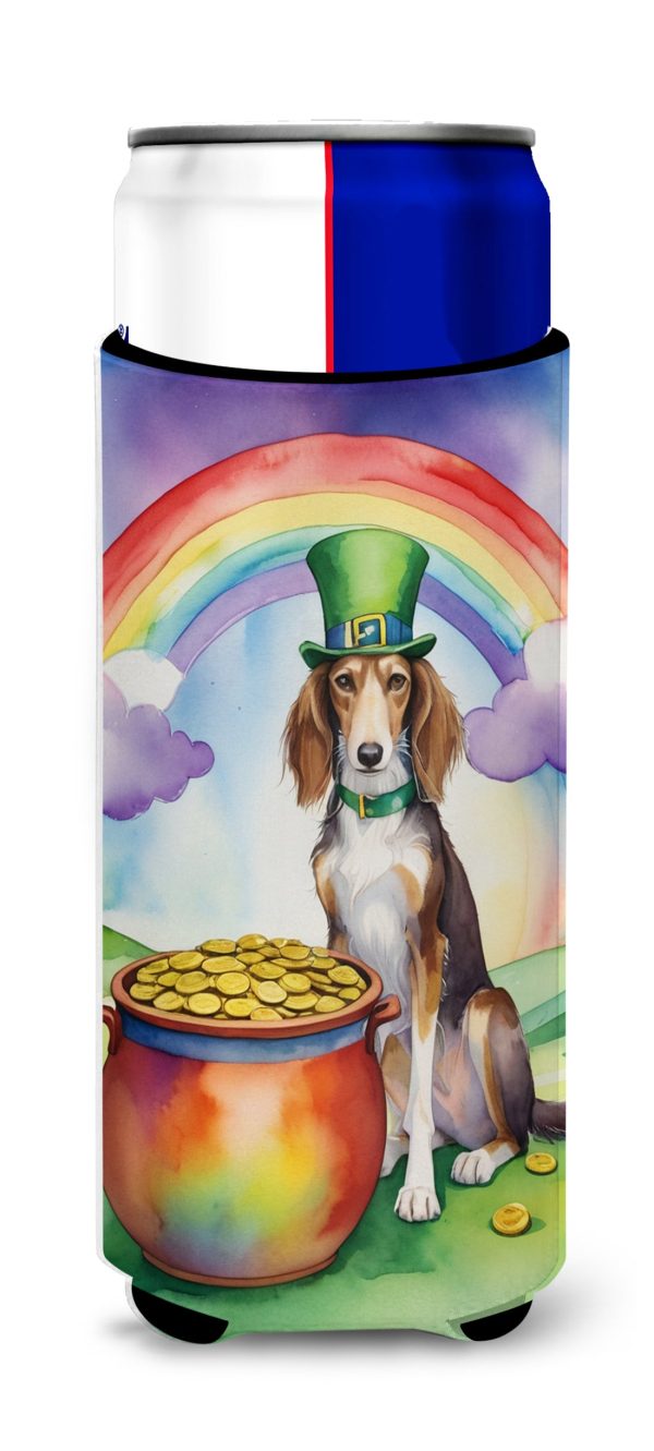 Saluki St Patrick s Day Hugger for Ultra Slim Cans Sale