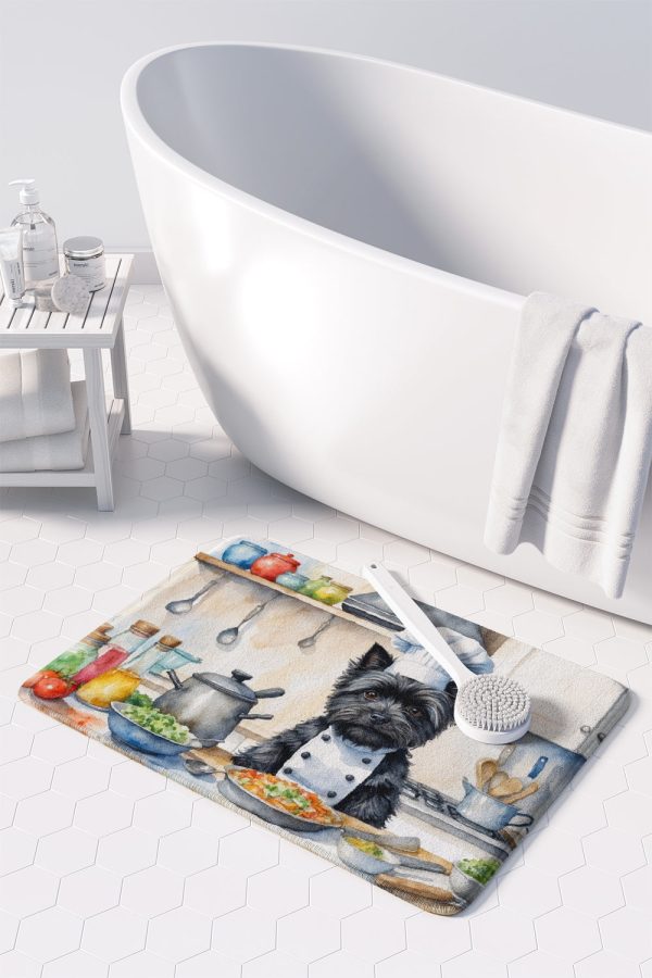 Cairn Terrier The Chef Memory Foam Kitchen Mat Online now - Image 3