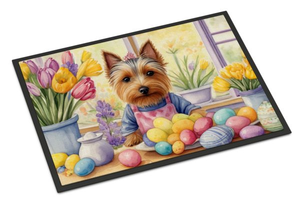 Decorating Easter Silky Terrier Doormat For Sale