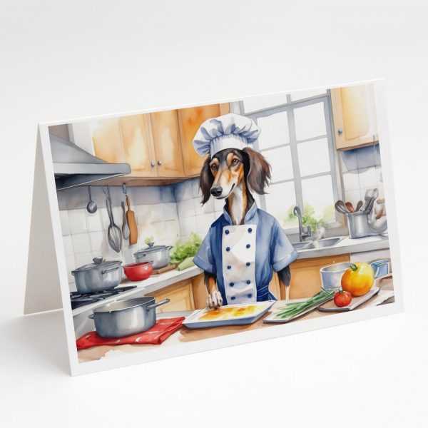 Saluki The Chef Greeting Cards Pack of 8 Online Hot Sale