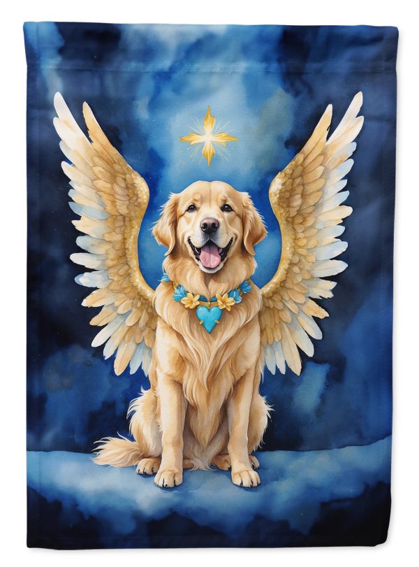Golden Retriever My Angel Garden Flag – Memorial or Christmas Dog Angel Decor For Sale