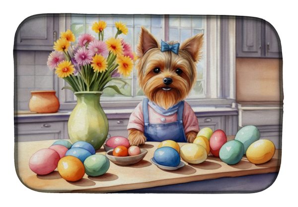 Decorating Easter Yorkshire Terrier Dish Drying Mat Supply
