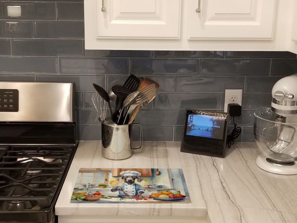 Weimaraner The Chef Glass Cutting Board For Cheap
