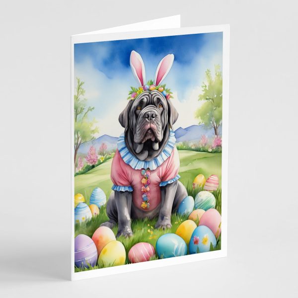 Neapolitan Mastiff Easter Egg Hunt Greeting Cards Pack of 8 Supply