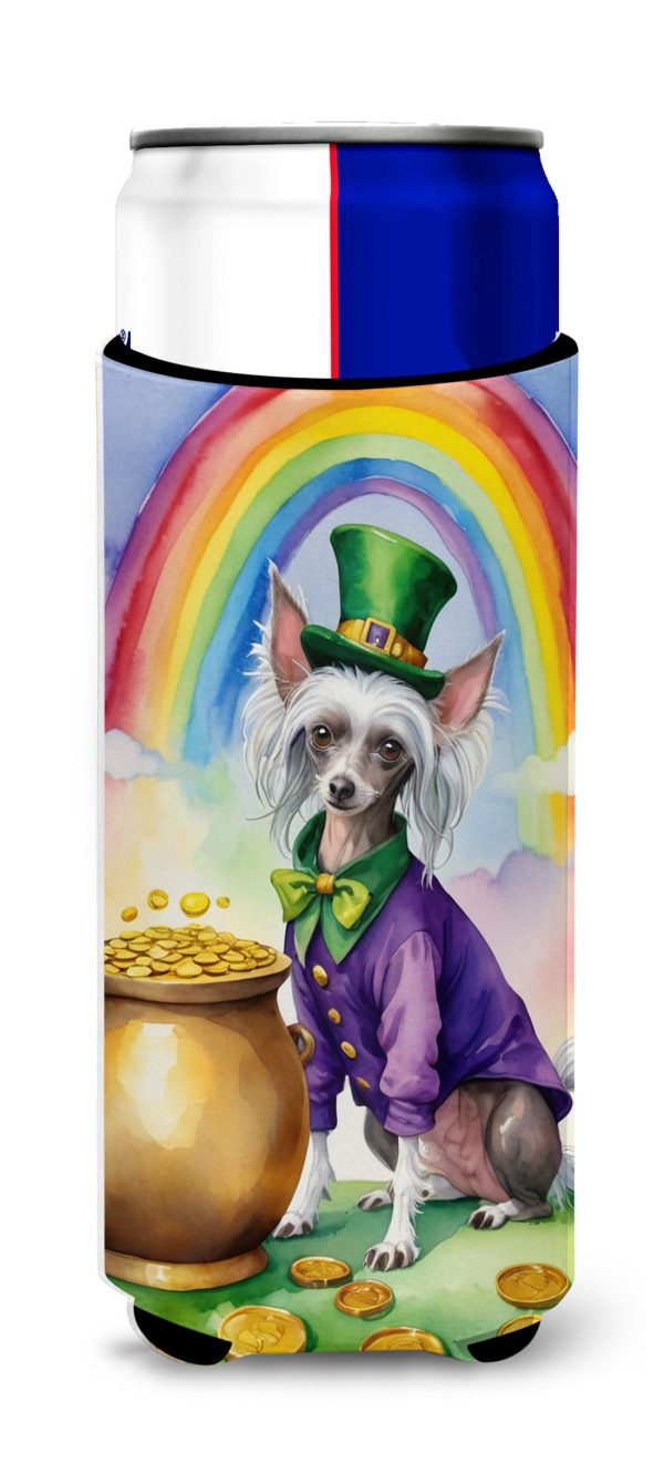 Chinese Crested St Patrick s Day Hugger for Ultra Slim Cans Online Hot Sale
