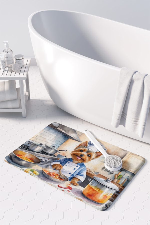 Silky Terrier The Chef Memory Foam Kitchen Mat For Sale - Image 3
