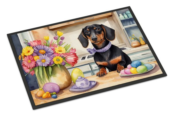 Decorating Easter Dachshund Doormat For Cheap