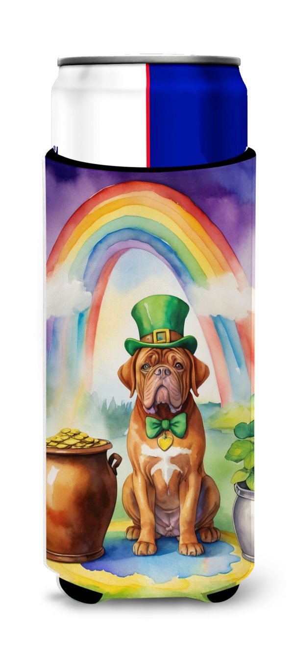 Dogue de Bordeaux St Patrick s Day Hugger for Ultra Slim Cans For Sale