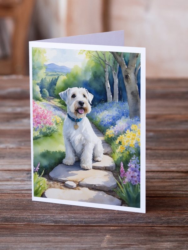 Sealyham Terrier Spring Path Greeting Cards Pack of 8 Hot on Sale - Image 2