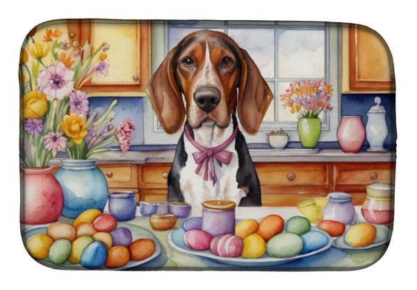 Decorating Easter American English Coonhound Dish Drying Mat Cheap