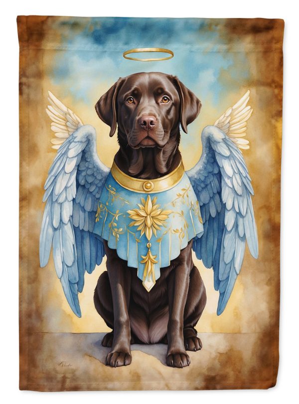 Chocolate Labrador Retriever My Angel House Flag For Sale