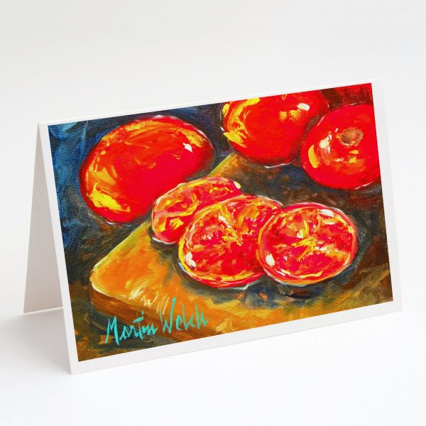 Vegetables - Tomatoes Slice It Up Greeting Cards Pack of 8 Online