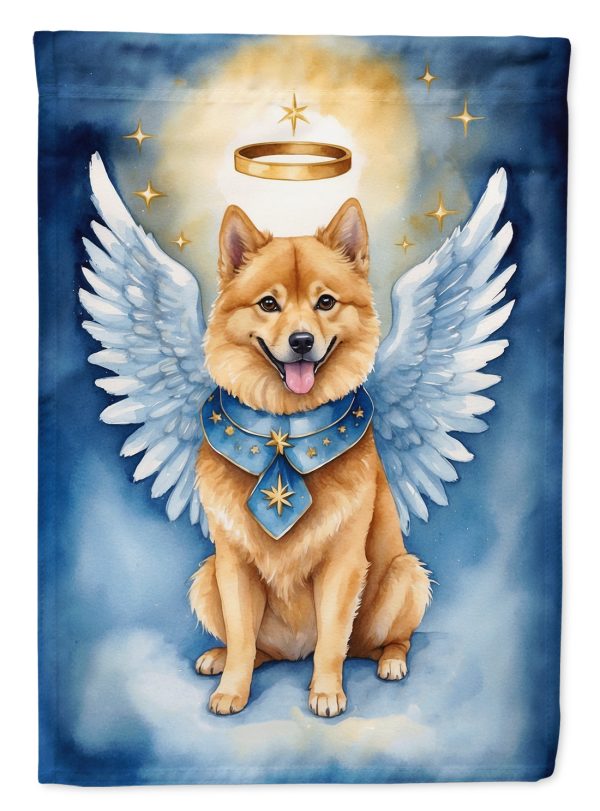 Finnish Spitz My Angel Garden Flag – Memorial or Christmas Dog Angel Decor Fashion