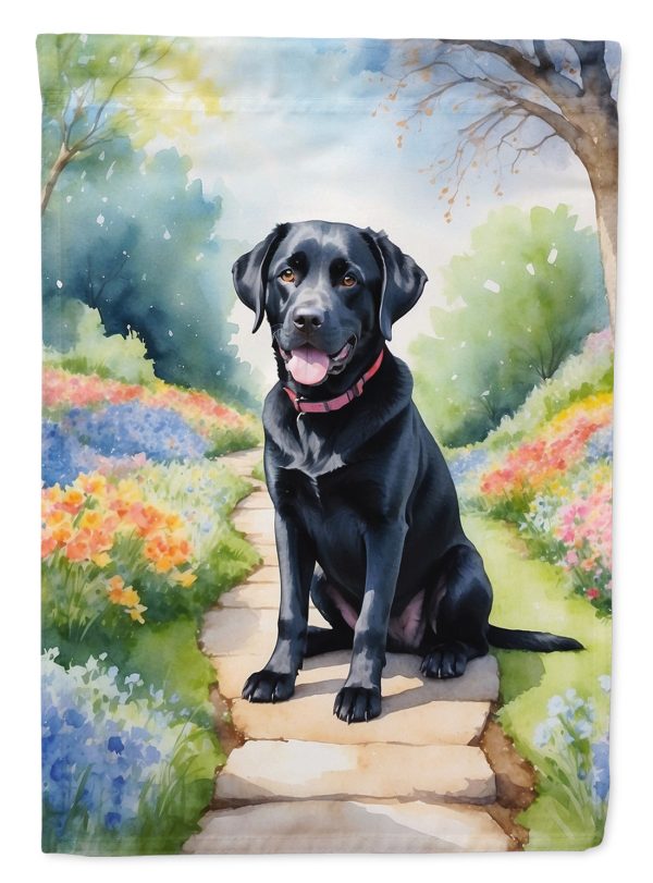 Labrador Retriever Spring Path House Flag Online Hot Sale