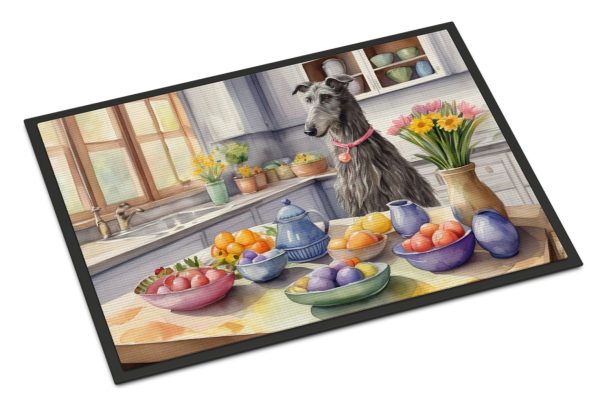 Decorating Easter Scottish Deerhound Doormat For Discount