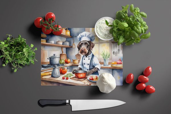 German Wirehaired Pointer The Chef Glass Cutting Board Online - Image 2