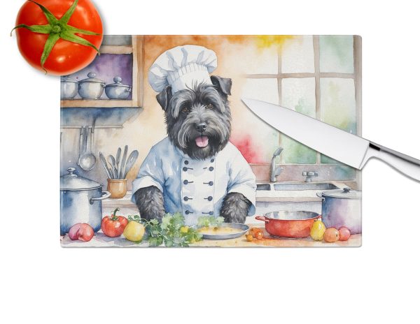 Bouvier des Flandres The Chef Glass Cutting Board Online now - Image 3