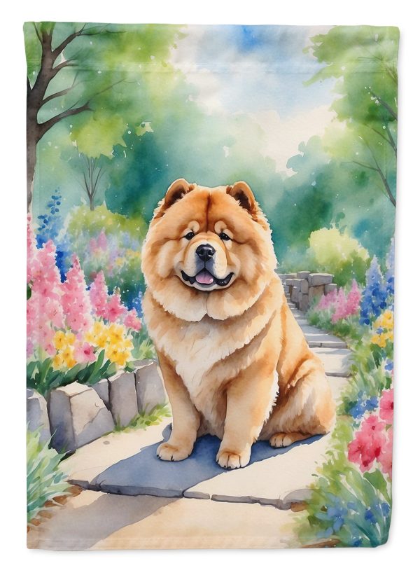 Chow Chow Spring Path House Flag Online Hot Sale