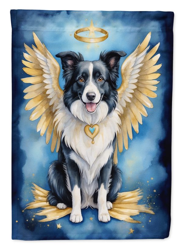 Border Collie My Angel Garden Flag – Memorial or Christmas Dog Angel Decor Online Sale
