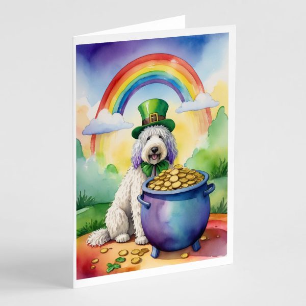 Komondor St Patrick s Day Greeting Cards Pack of 8 Online Hot Sale