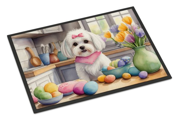 Decorating Easter Maltese Doormat Online now