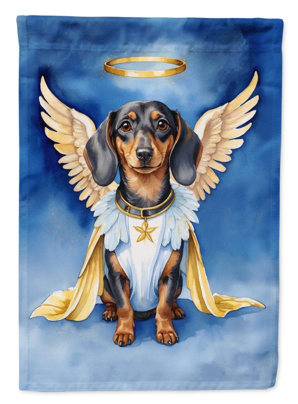 Dachshund My Angel Garden Flag – Memorial or Christmas Dog Angel Decor Supply