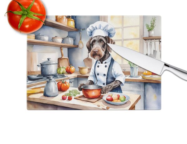 German Wirehaired Pointer The Chef Glass Cutting Board Online - Image 3