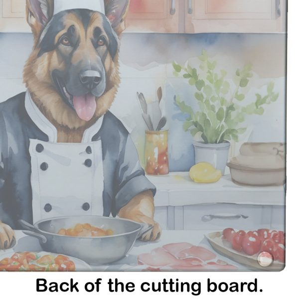 German Shepherd The Chef Glass Cutting Board For Discount - Image 4