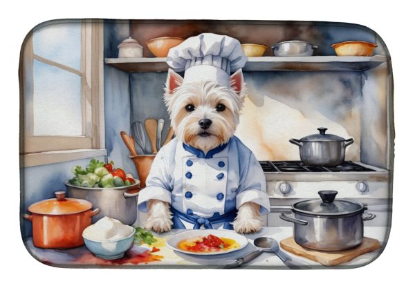Westie The Chef Dish Drying Mat For Discount