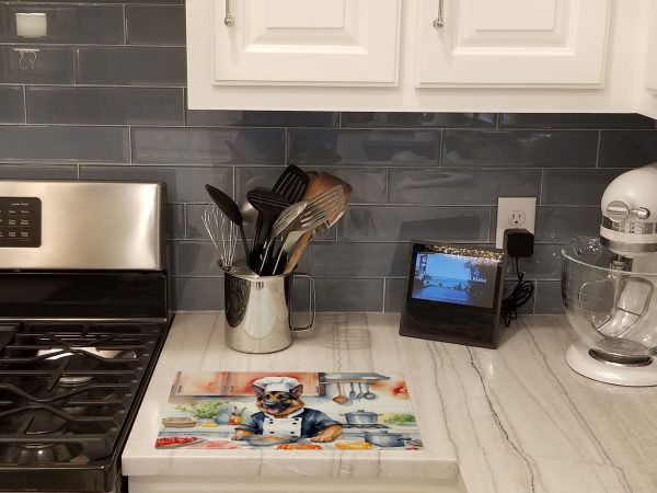 German Shepherd The Chef Glass Cutting Board For Discount