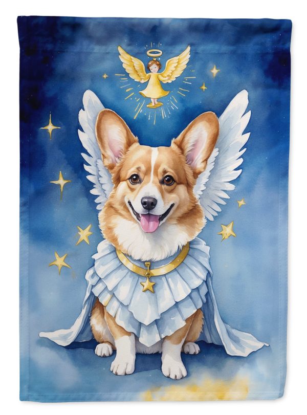 Corgi My Angel Garden Flag – Memorial or Christmas Dog Angel Decor Cheap