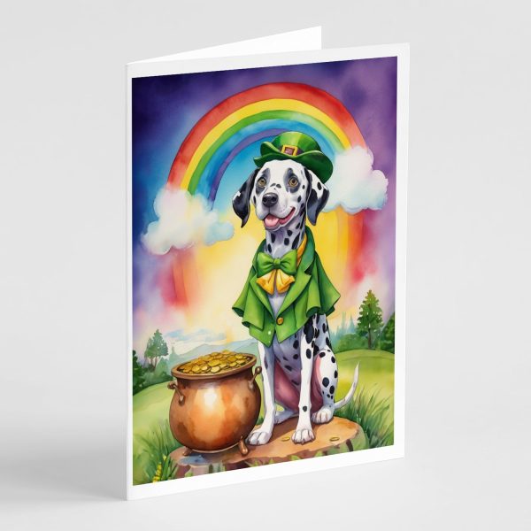 Dalmatian St Patrick s Day Greeting Cards Pack of 8 For Discount
