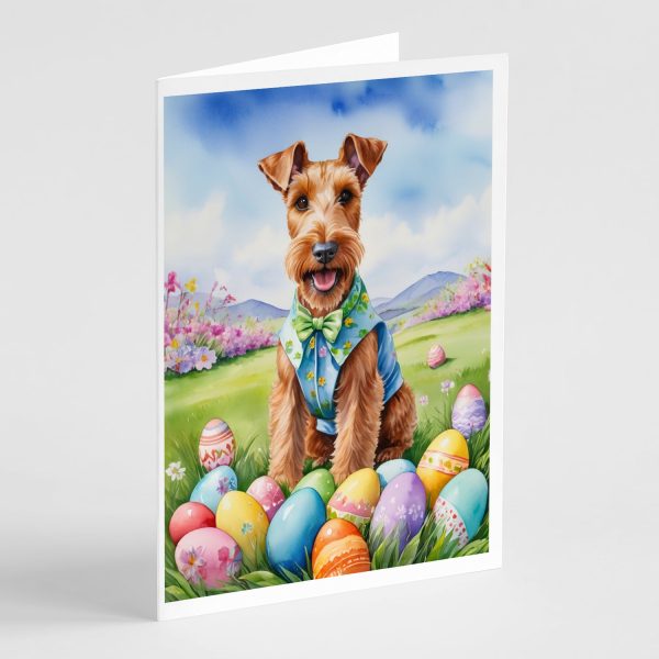 Irish Terrier Easter Egg Hunt Greeting Cards Pack of 8 For Discount