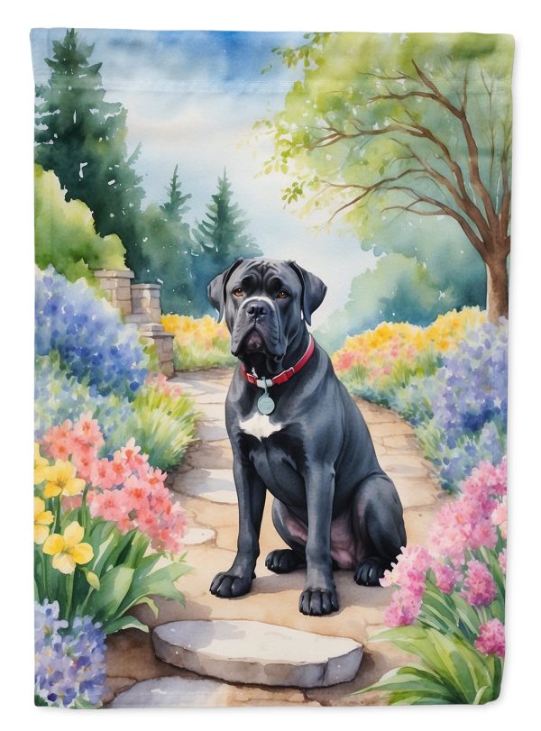 Cane Corso Spring Path Garden Flag  – Dog-Themed Floral Outdoor Decor Online Sale